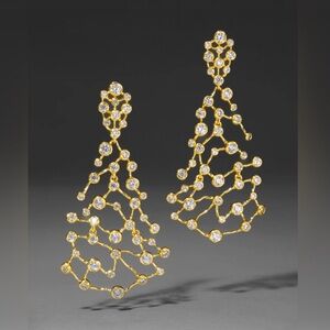 Alexis Bittar Asterales Gold Large Celestial Earrings